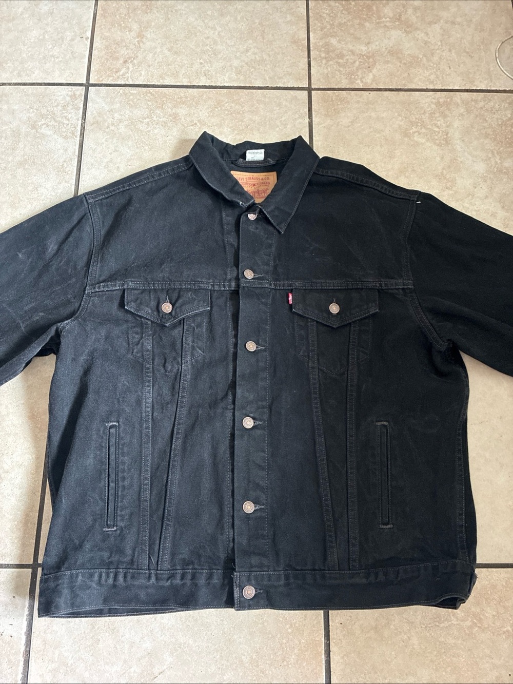 Levi's Black Denim Bomber-Style Jacket 90’s